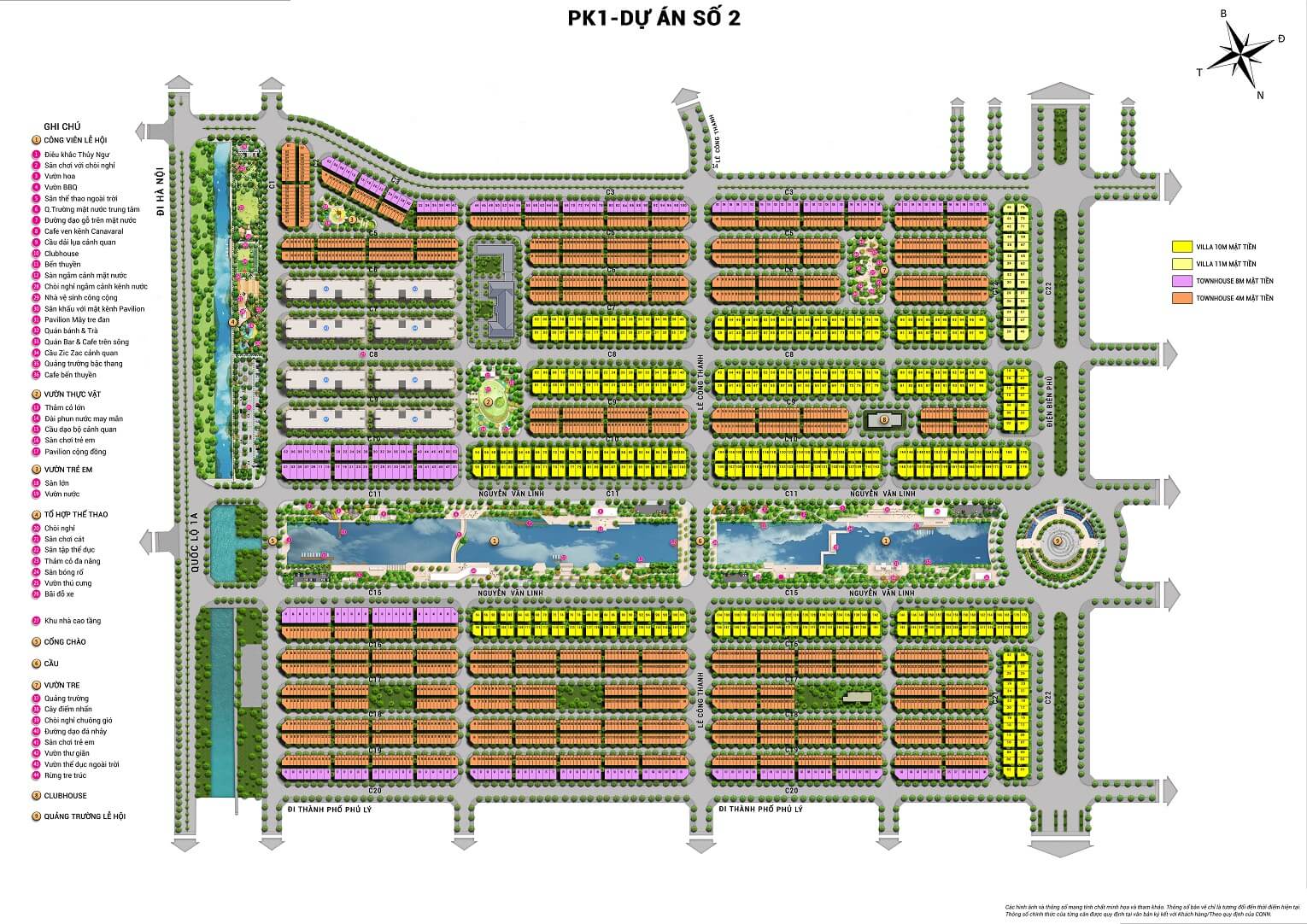 Mặt bằng giai đoạn 1 dự án Sun Urban City Ha Nam