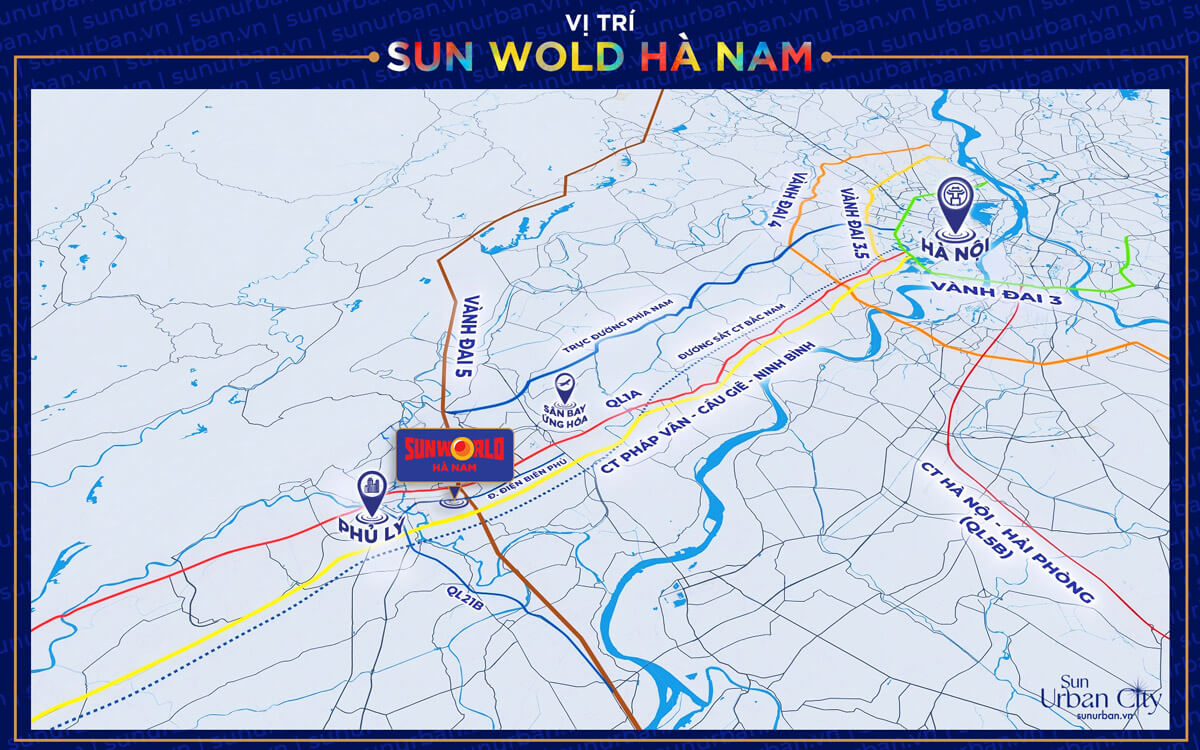 vị trí sun world hà nam - công viên nước hà nam