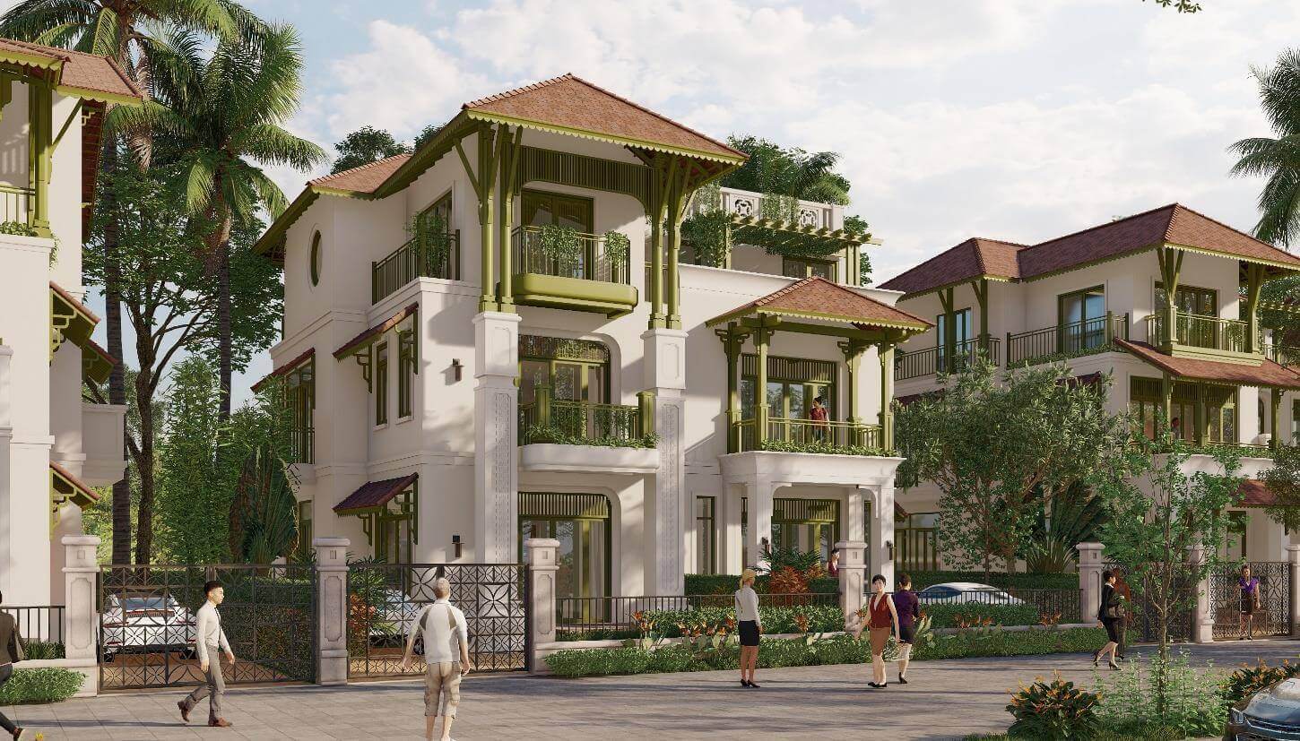biệt thự đơn lập sun mê linh