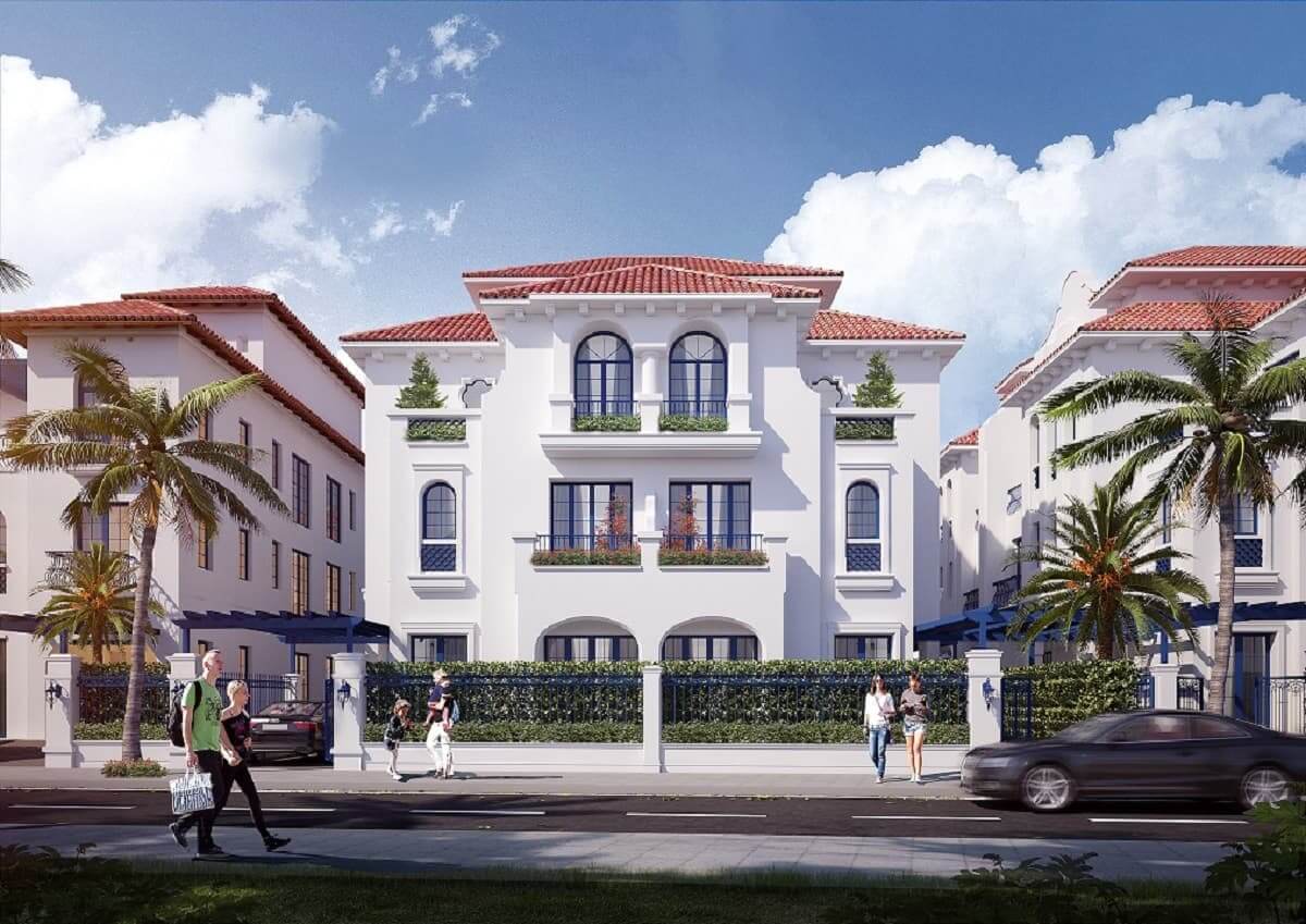 biệt thự song lập sun mê linh