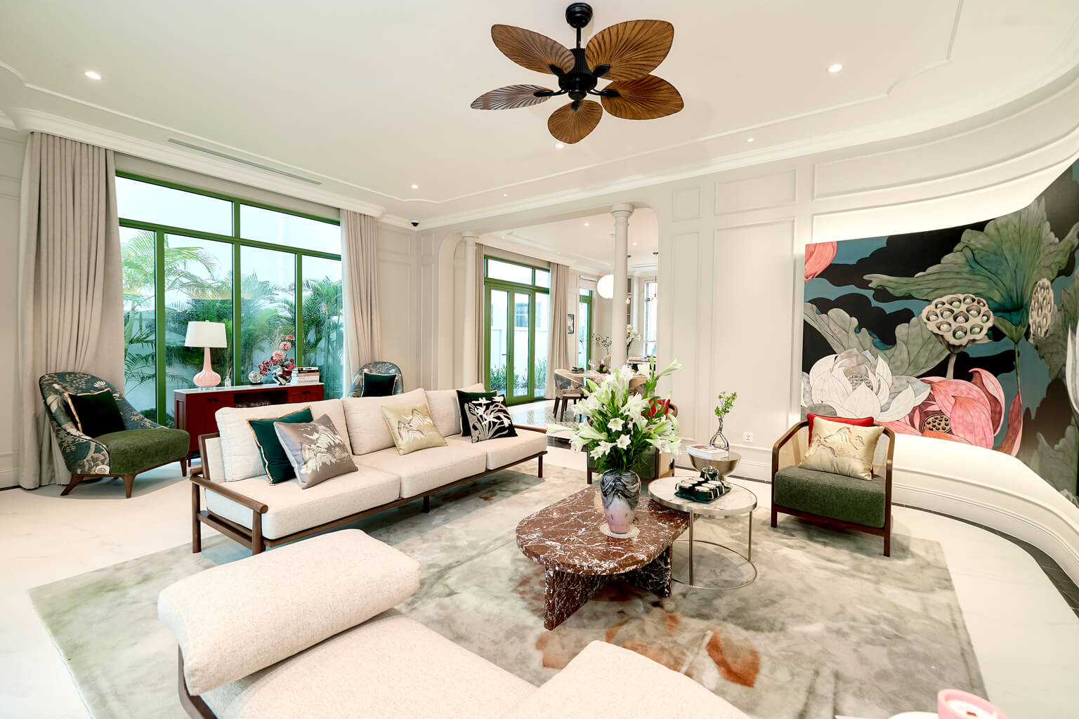 nhà mẫu biệt thự song lập sun urban city hà nam