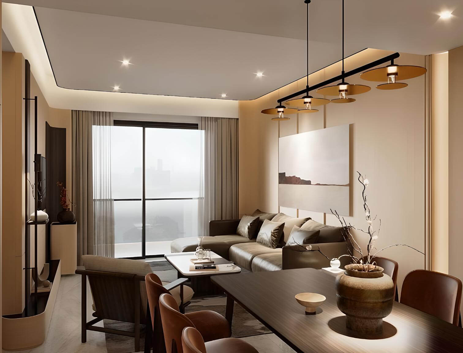 nội thất căn hộ sun feliza suites cầu giấy