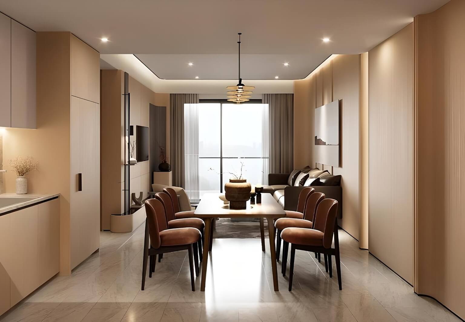 nội thất căn hộ sun feliza suites cầu giấy