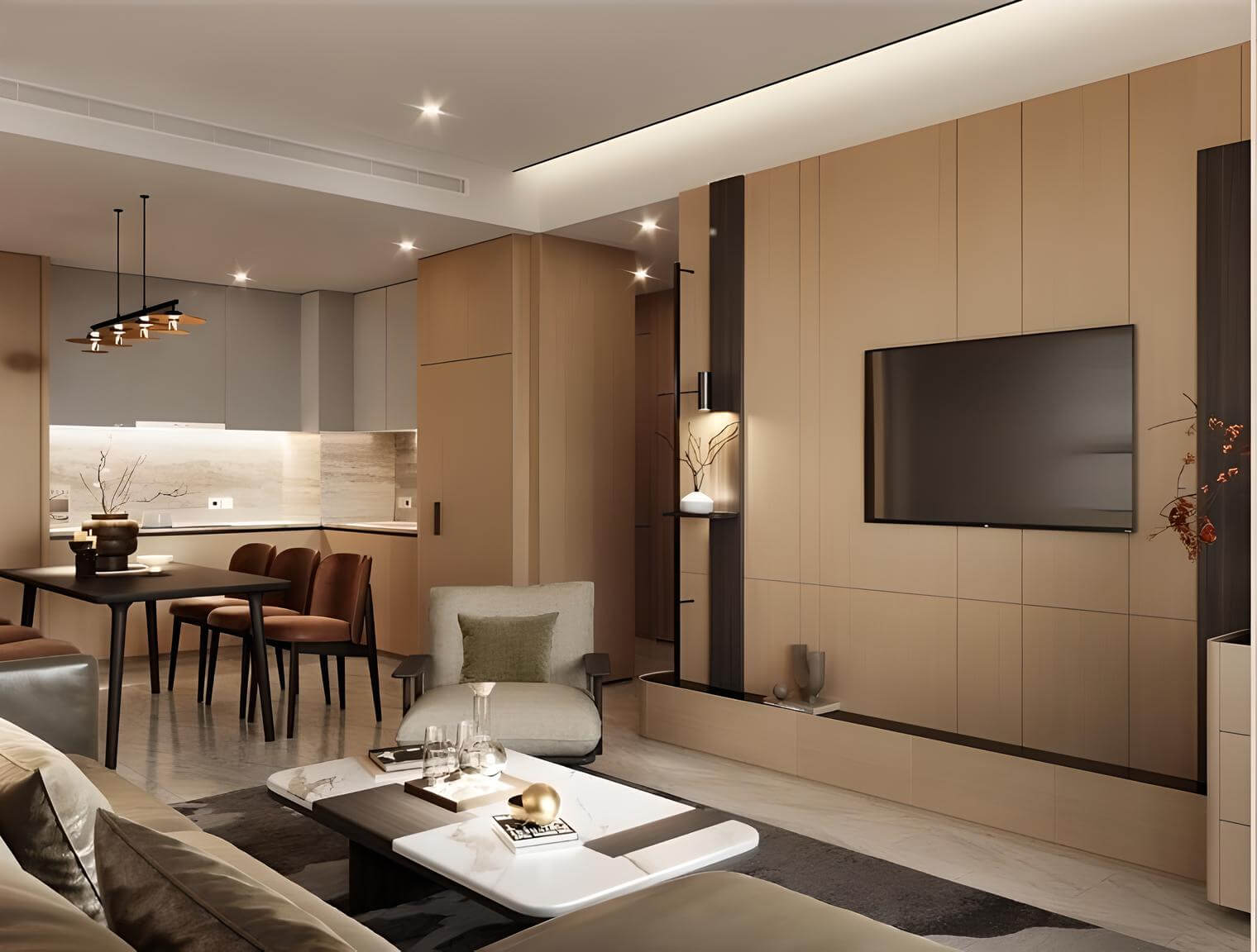 nội thất căn hộ sun feliza suites cầu giấy