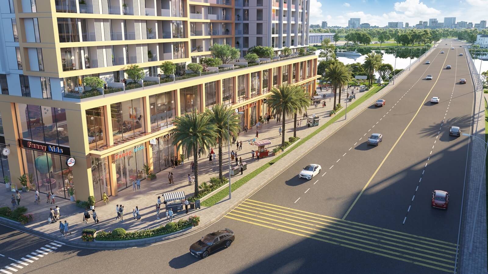 shophouse khối đế sun cora tower đà nẵng