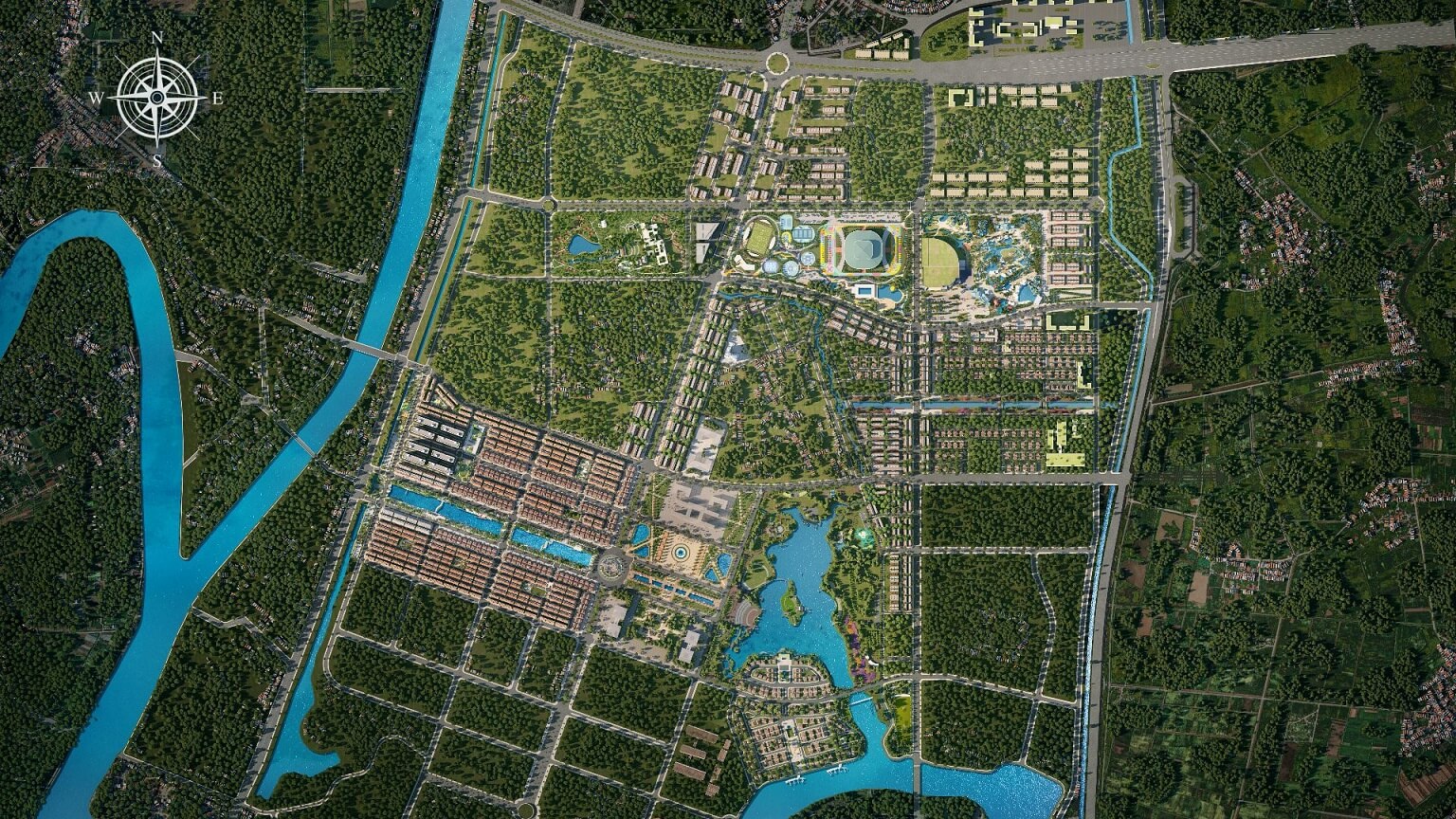 Mặt bằng dự án Sun Group Mê Linh