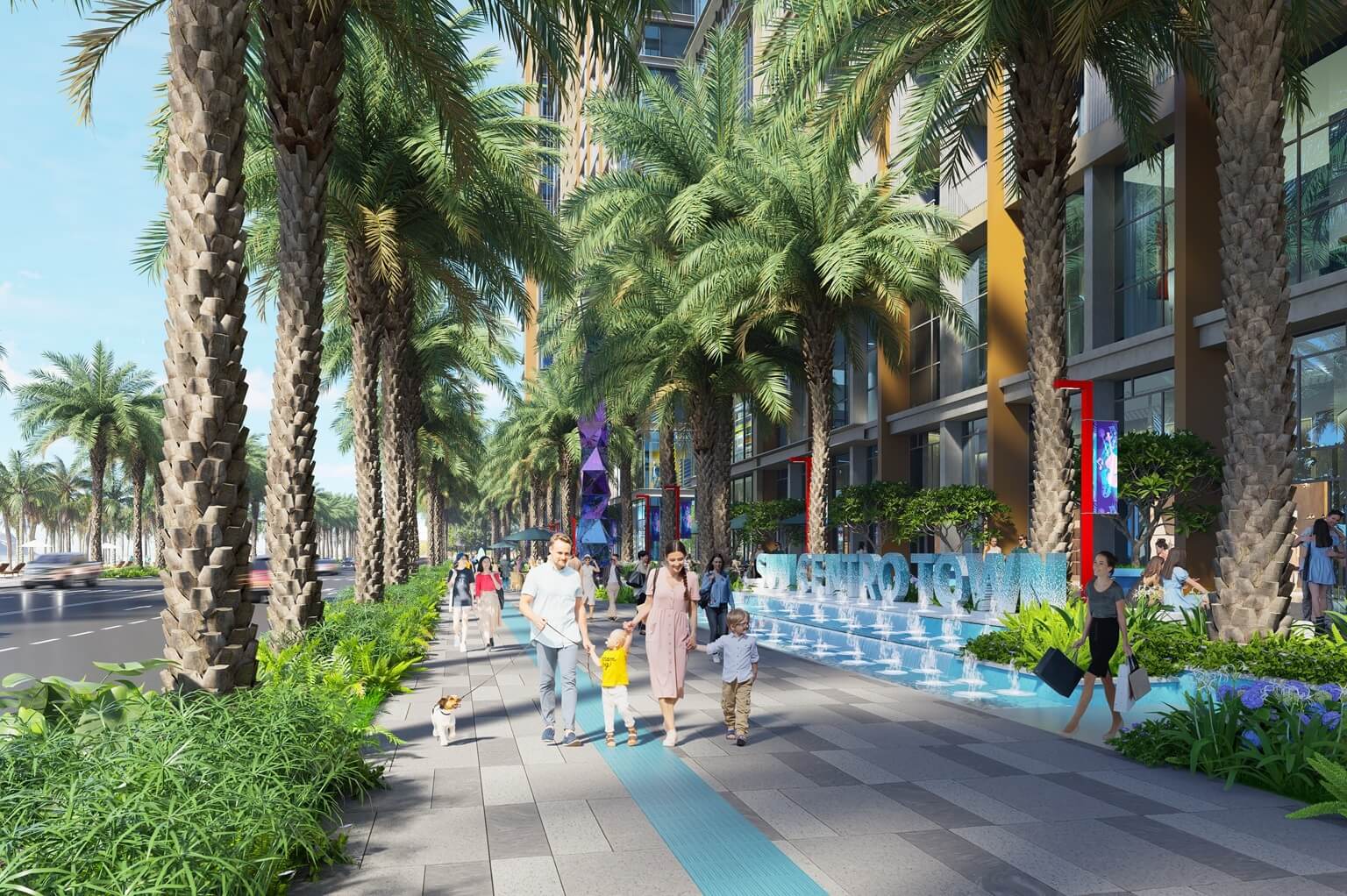 tiện ích dự án sun centro town hạ long