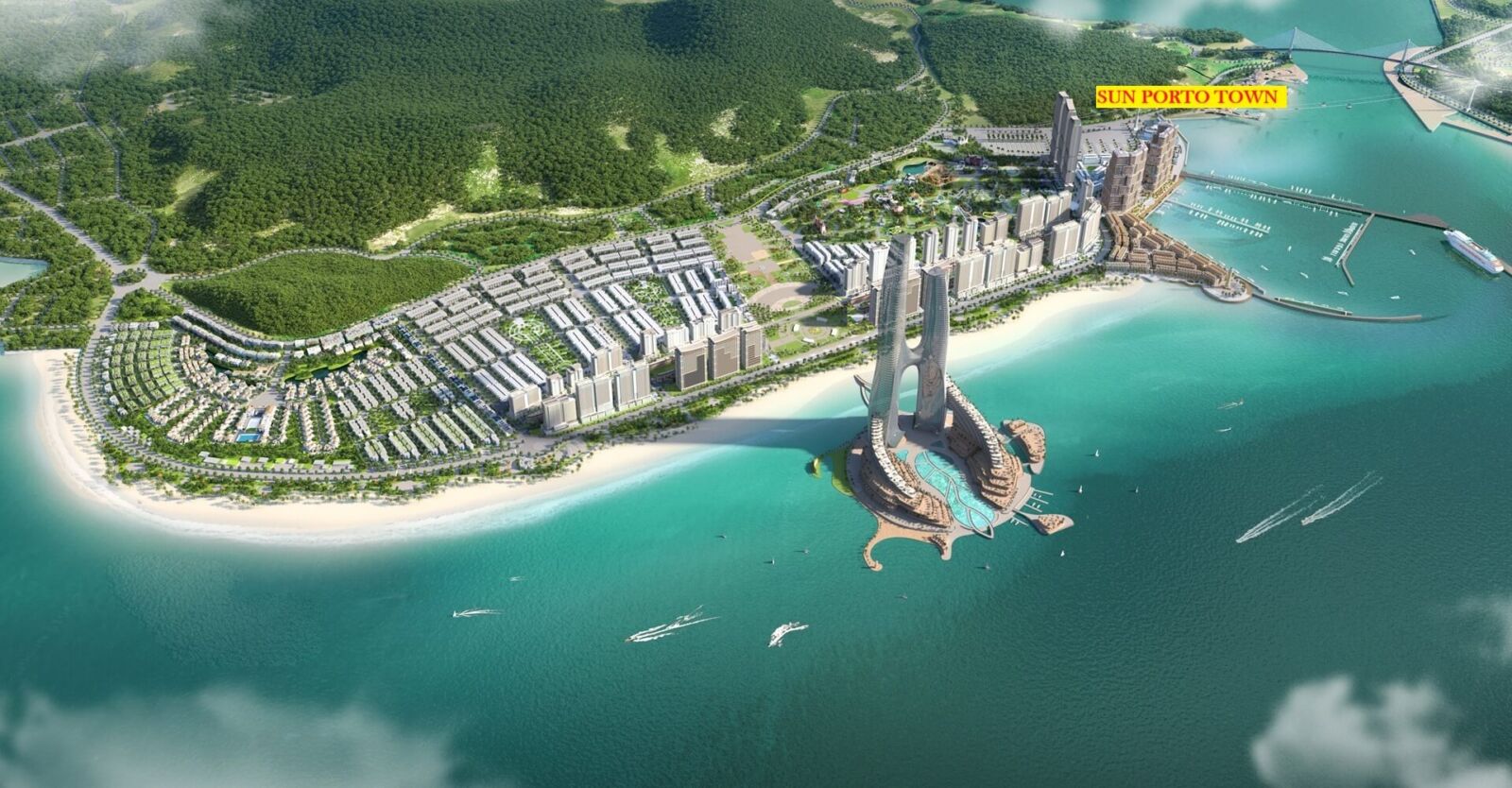 vị trí dự án sun porto town bãi cháy hạ long